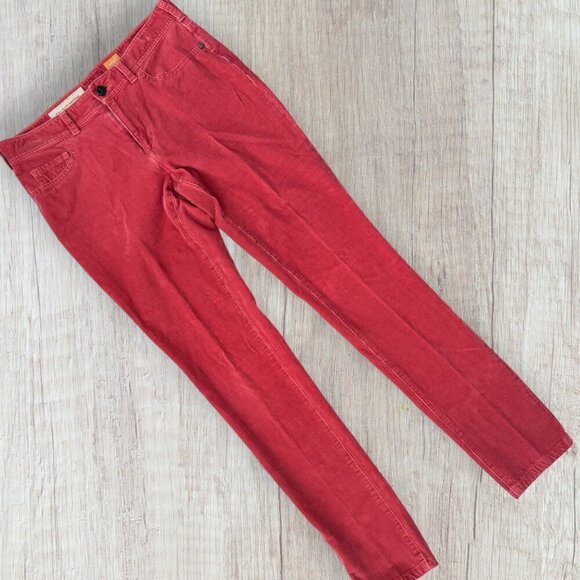 PILCRO Anthropologie Pilcro Serif Cords Corduroy Skinny Button Fly Pants 27 - Picture 1 of 6